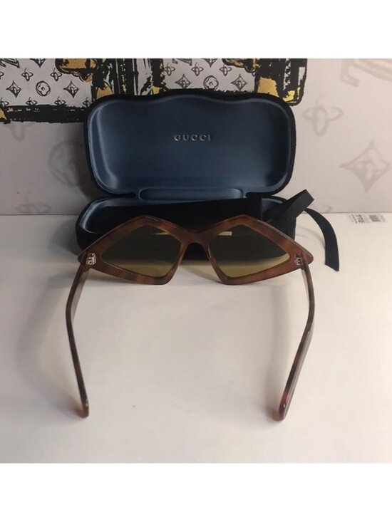 New Authentic Gucci Havana Stylish Brown Sunglasses GG0496S 002 main image 4